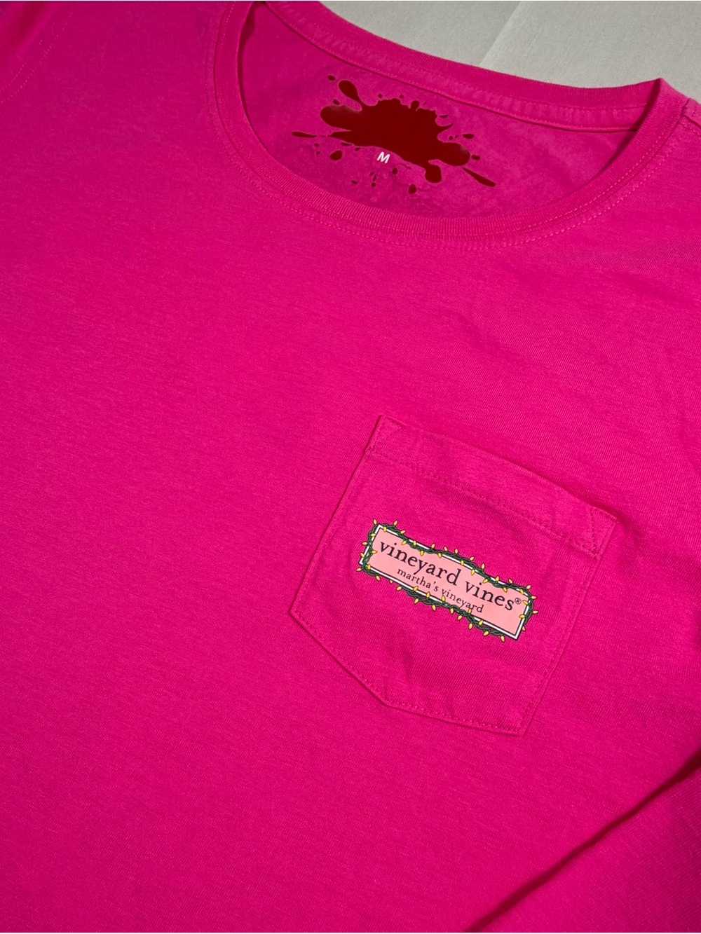 Women’s Vineyard Vines Pink Long Sleeve Shirt Size M - Picture 4 of 6